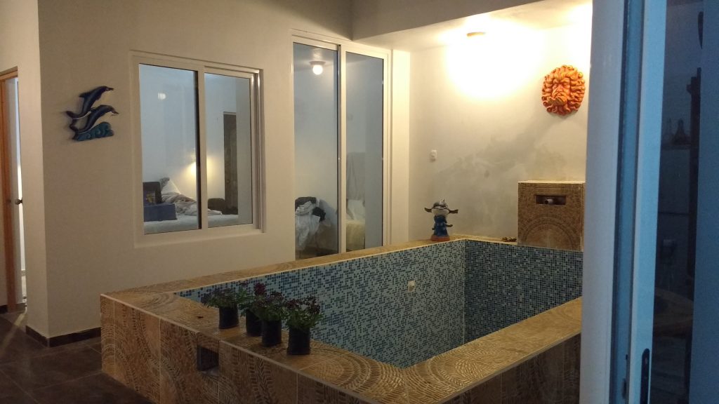 Piscina en casa San Bartolo